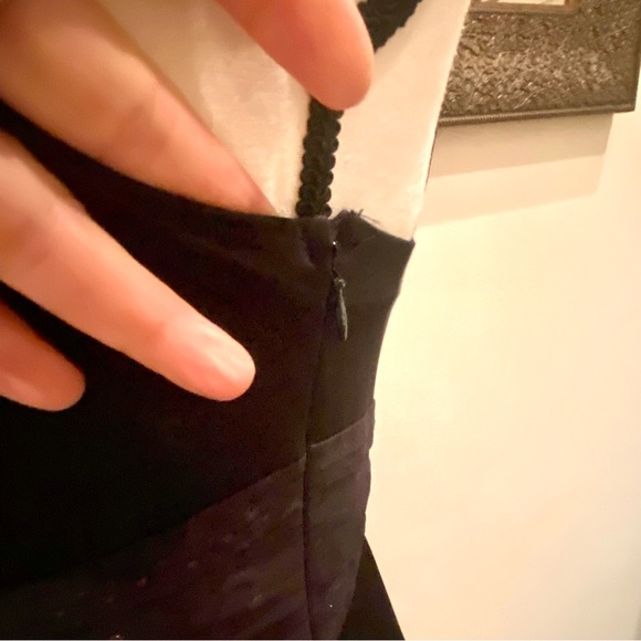 BCBG Max Azaria 🩶🖤Size 4. Beautiful unique Dress 🩶🖤 Fine Pleats & Chains🩶🖤 - Picture 12 of 13